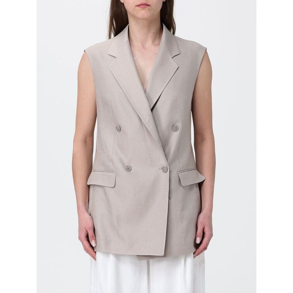 Tagliatore Waistcoat Woman Beige
